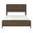 Transitional Dark Walnut Finish Bed 1pc