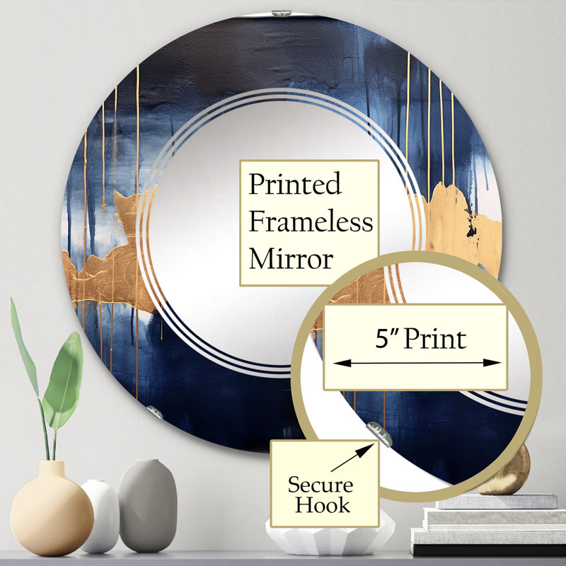 Miroir mural rond Beeley, 24 po x 24 po