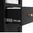 71 Inch Tall Bathroom Storage Cabinet, 5-Tier Narrow Metal Cabinet With 2 Doors & Adjustable Shelves, Freestanding Cabinet For Space Saving In Kitchen, Laundry Room, Pantry, Black