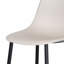 Aspen Gloss White Sintered Stone Square Table with 4 Plastic Curve Chairs - Modern Dining Set-1512134218