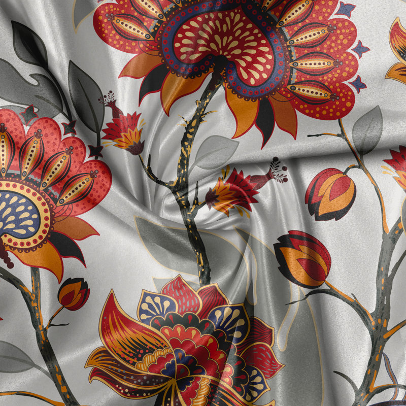 Uckfield Polyester Semi Sheer Curtain Pair