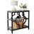 Narrow Industrial Side Table With 3-Tier Storage Shelves For Living Room-1890380357