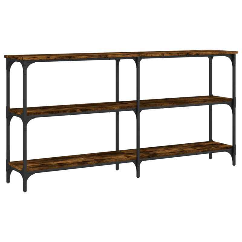 Console Table, Smoked Oak, 75cm H x 150cm W x 29cm D