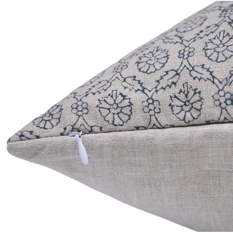  Housse de coussin d'intérieur / extérieur Floral Linen, Carré, 26 po x 26 po