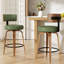 Tabouret de bar pivotant chic en cuir pour un confort et un style ultimes-212838768-212838769