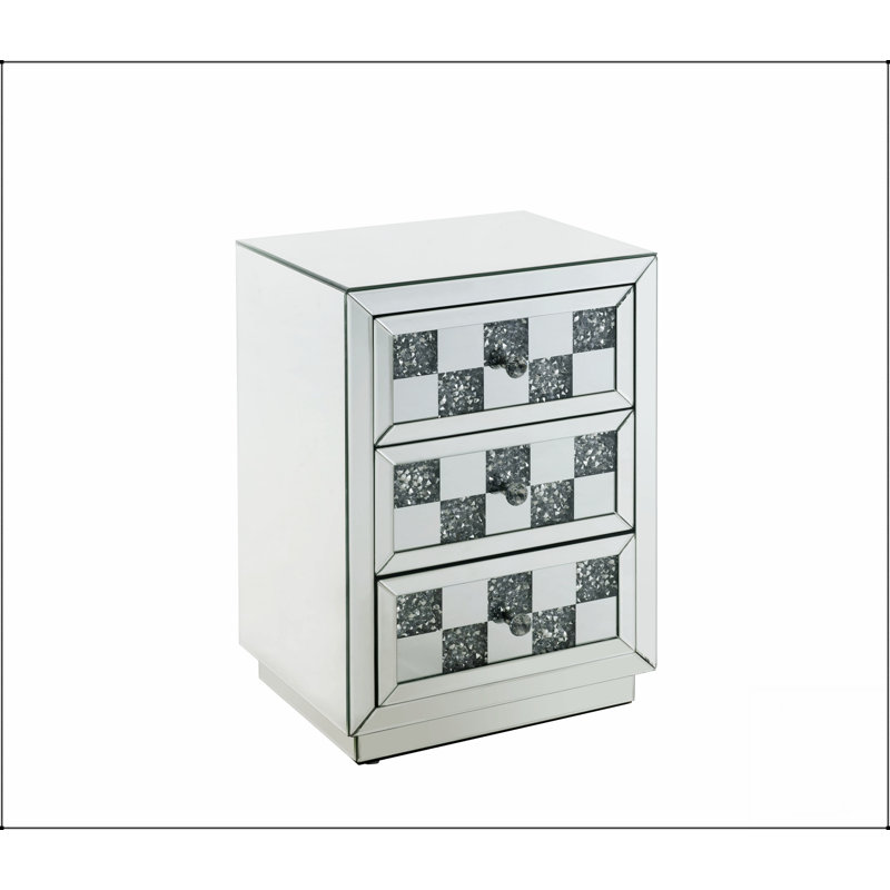 Table d'appoint avec trois tiroirs Noralie