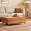 Table basse rectangulaire simple en bois massif