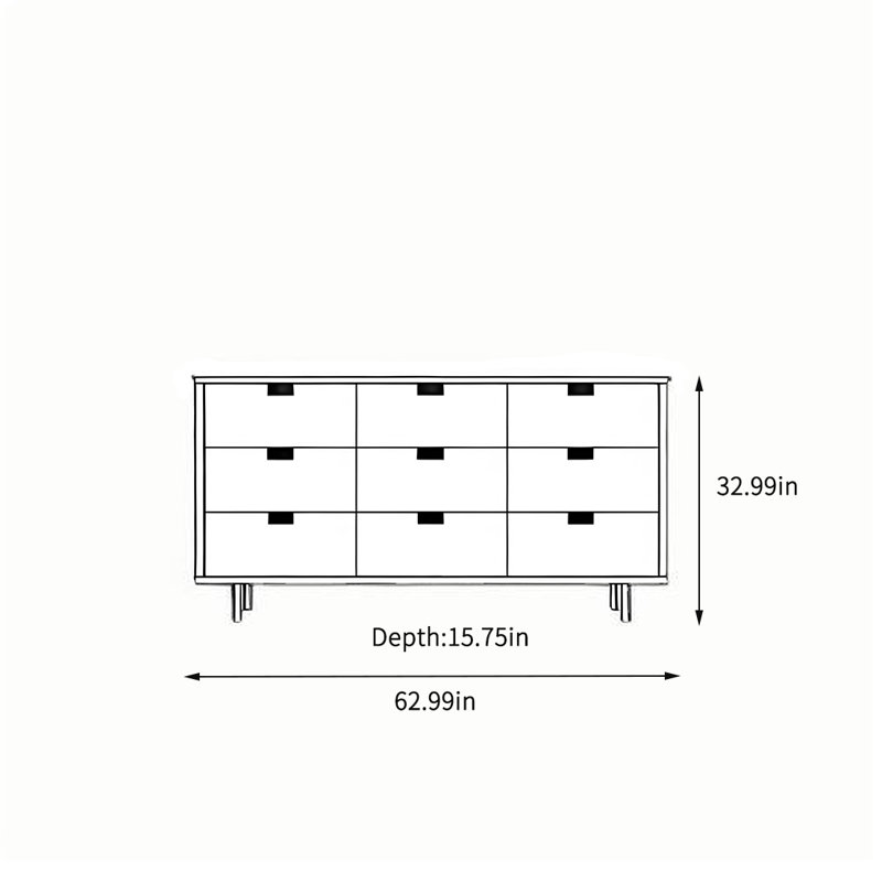 Armoire de rangement multifonctionnelle à grande capacité, H 32,99 po x l 62,99 po x P 15,75 po