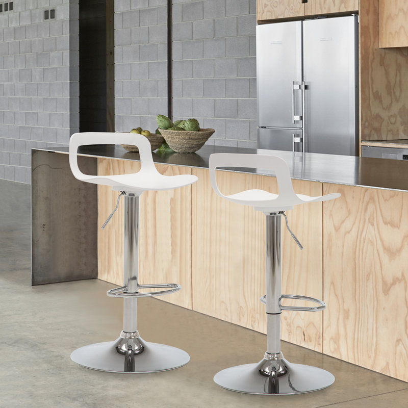 Tabouret pivotant Ambrus, Blanc