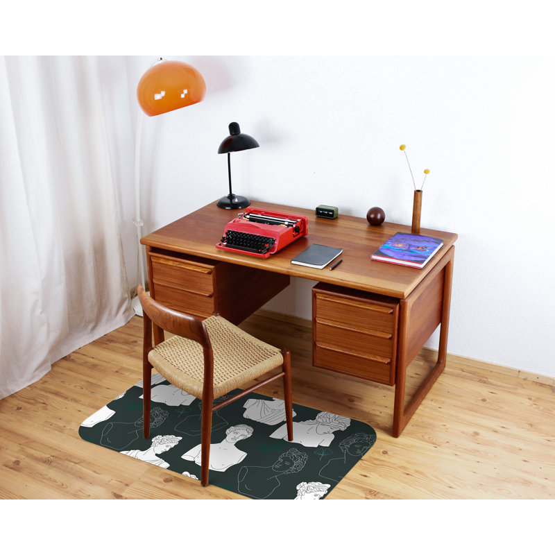 Nevaya Hard Floor Rectangular Chair Mat, 70 x 100cm