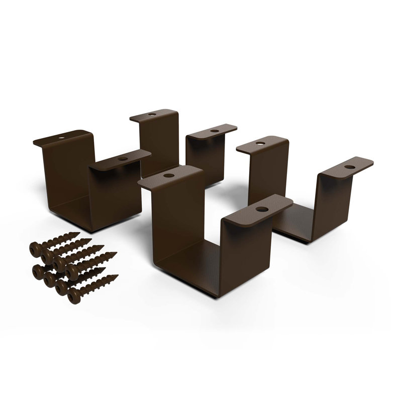 Inspire Railing Aluminum Cap Rail Clips, Brown