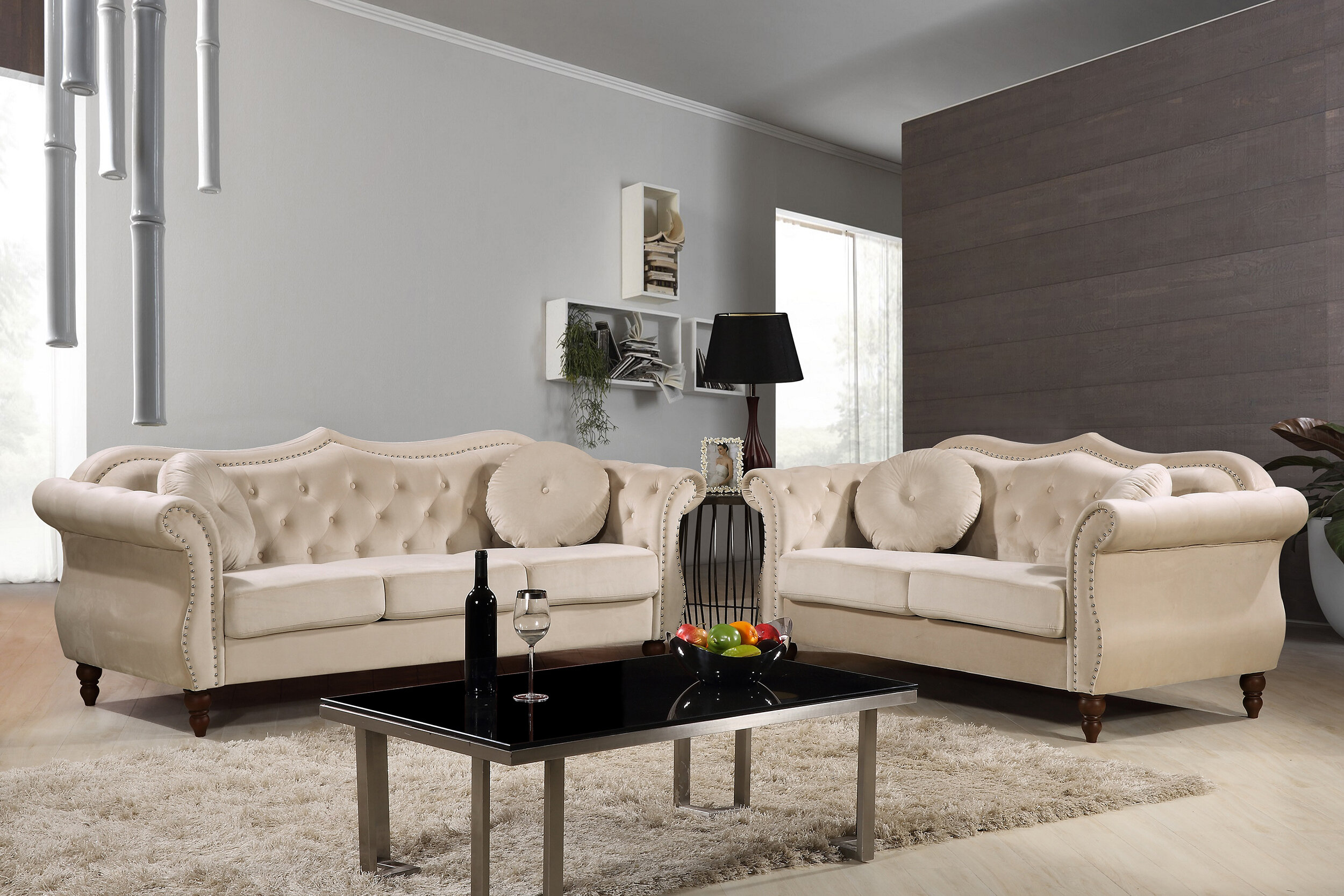 Rosdorf Park Haygazn 2 - Piece Velvet Living Room Set & Reviews | Wayfair