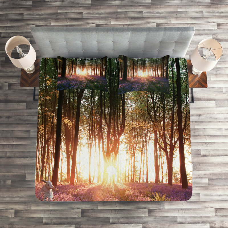 Forest Rustic Polyester Coverlet