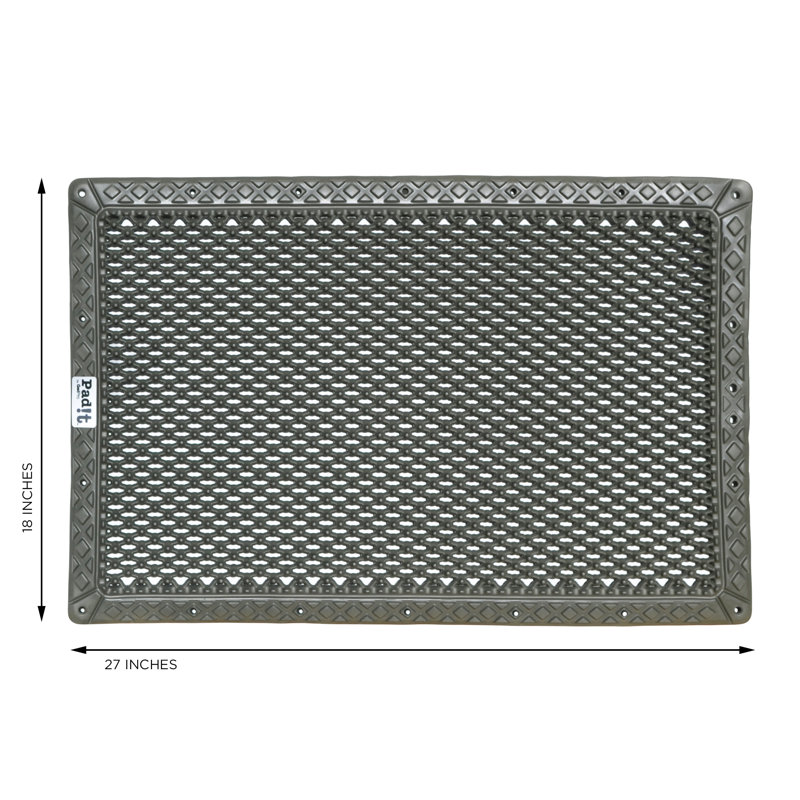Solid Color Water Resistant Anti-Fatigue Non-Skid Kitchen Mat, Green