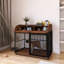 Mobilier de grande cage pour grand chien moyen avec roues verrouillables-1114572357