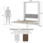 Grand lit escamotable escamotable de 85,66 po Murphy-131766423-146662865