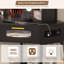 Dressing Table with Motion Sensor 3-colour lighting, Charging Socket, Storage Drawers and Stool-696398600