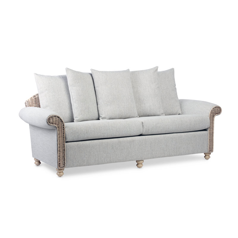 Charmane 3 Seater Sofa, Pebble Grey, Brown, Polyester