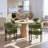 Upholstered Velvet Dining Armchair - 18.1" Seat Height Kitchen Side Chairs-133258484-113257060