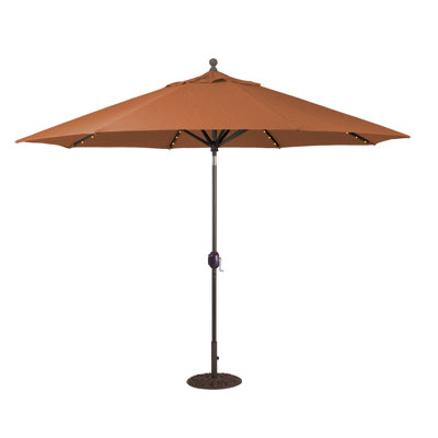 Nadasha 132'' Lighted Tilt Market Sunbrella® Umbrella