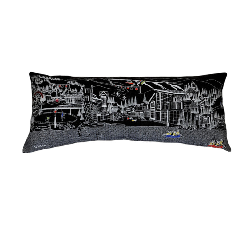 Coussin lombaire 14 "X 35", Gris, 14 po x 35 po