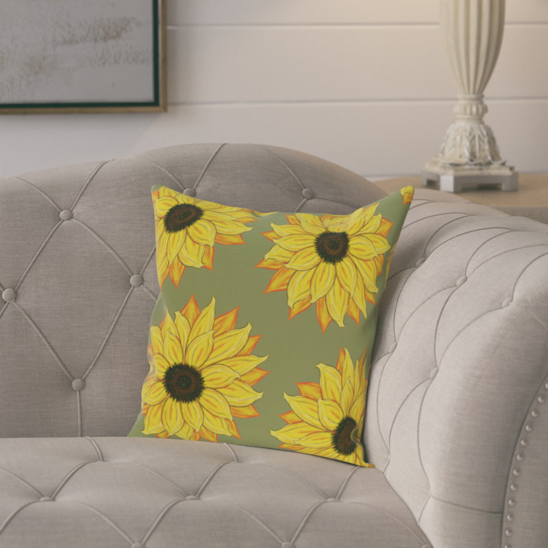  Housse de coussin carré et insert, H 20 po x l 20 po, Vert
