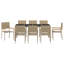 9 Piece Garden Dining Set Poly Rattan-1887602009