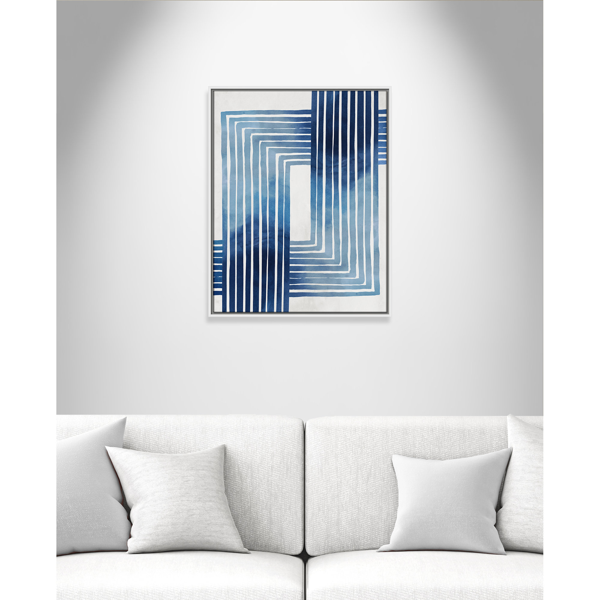 In Unison by Eva Watts - Painting Print, 29.5" H x 23.5" W x 2" D, White Framed Canvas