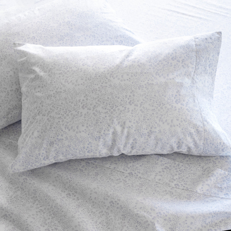 Ensemble de draps en percale 100% coton 200 fils Orly Botanical, Grand