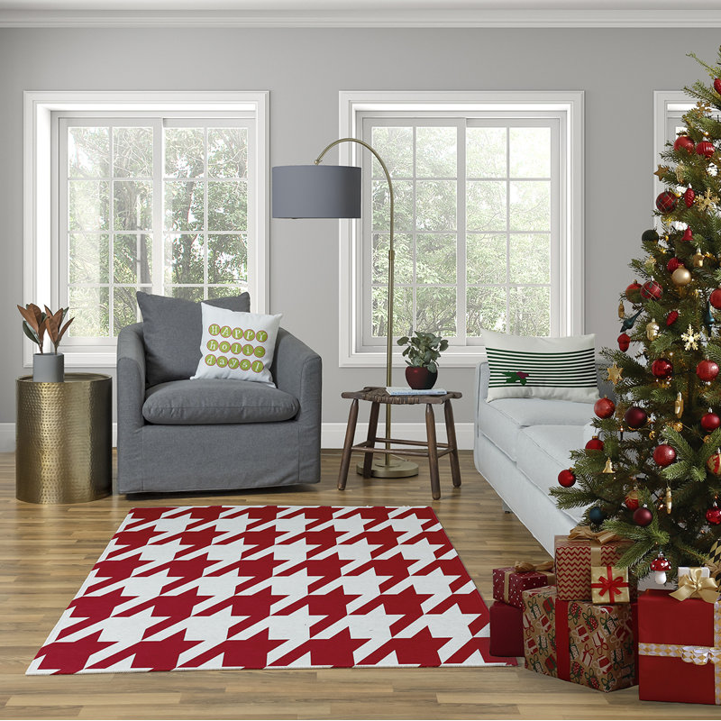 Housse de coussin et insert happy holidays, Vert, H 26 po x l 26 po
