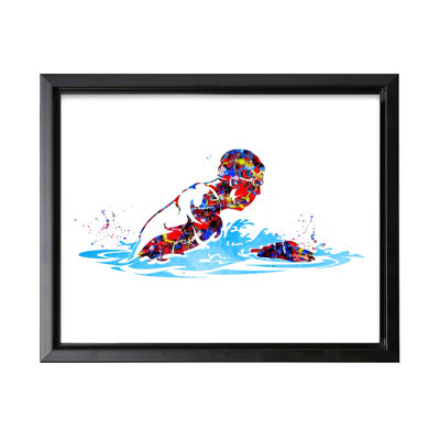 Watercolor Swimmer
