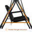 3 Person Porch Swing with Canopy