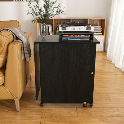 4-in-1 Folding Kitchen Island with Lockable Wheels and Shelves
