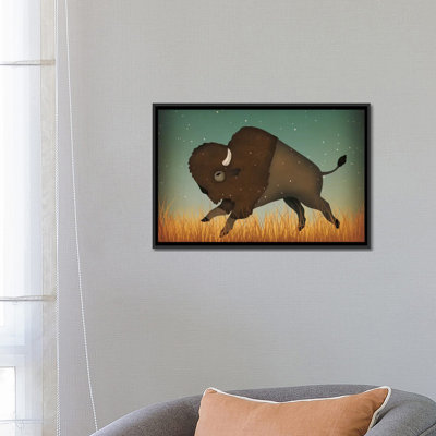 Bison américain (Buffalo), impression sur toile tendue