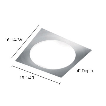 Carre Glass Flush Mount