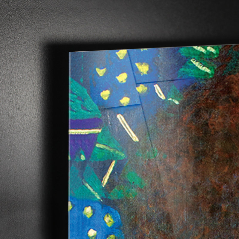 Close-up Of Emilie Floge by Gustav Klimt - No Frame Painting on Plastic / Acrylic, 95cm H x 65cm W