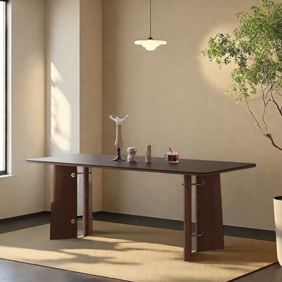 Table rectangulaire française en ardoise rétro