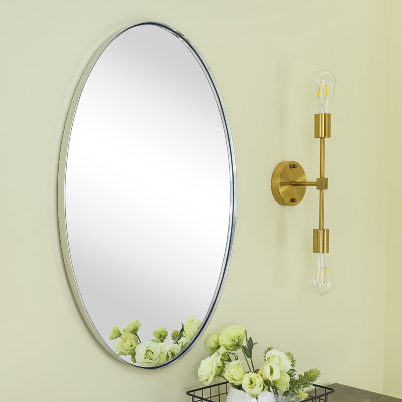 Miroir de salle de bain Javell, 30 po x 20 po, Chrome