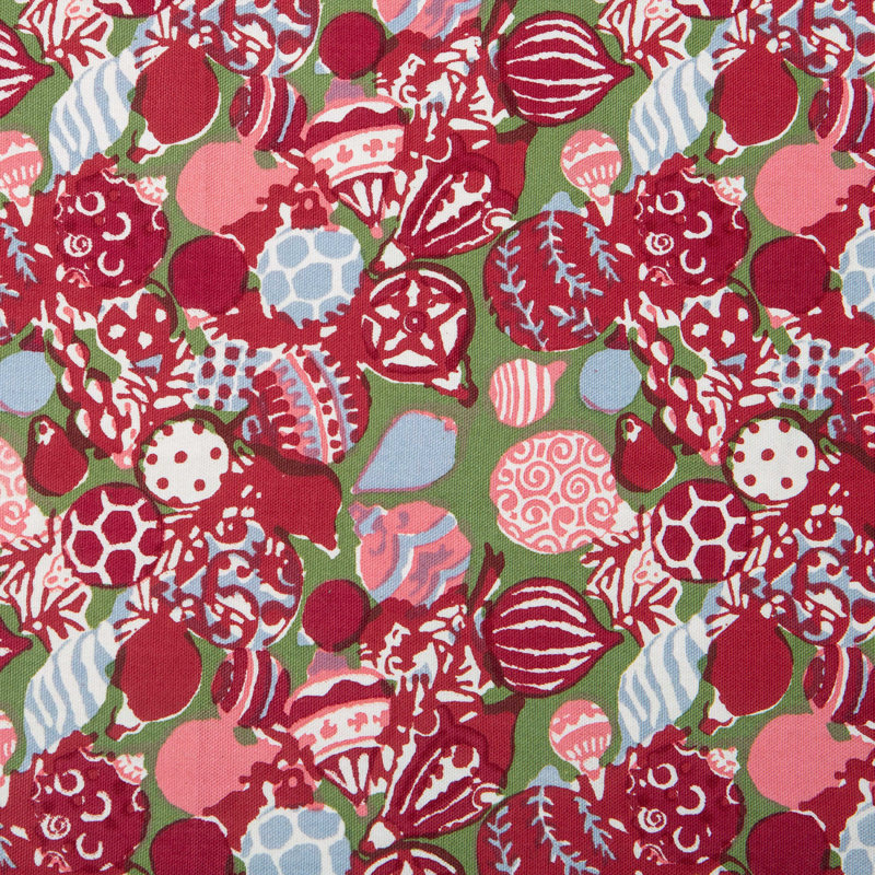 Leston Tablecloth, Red/Green, 90" x 90" Round