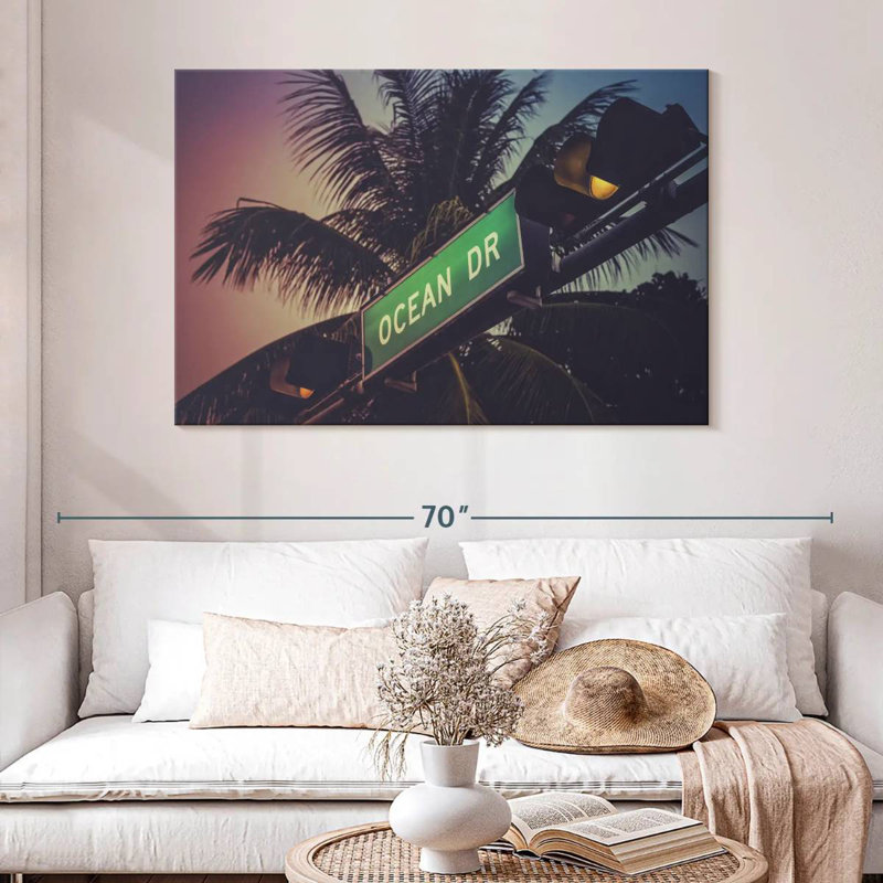 Ravi Miami Ocean Drive, 32" H x 48" W