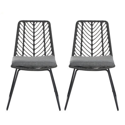 DEJA CHAIR,2PCS With 2 Cushions,Gray