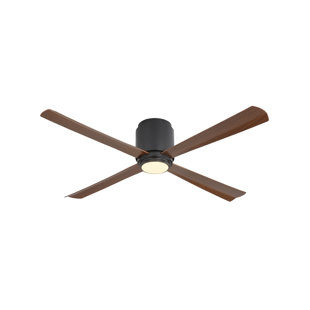 4-ABS Blades Indoor Flush Mount Dc Motor Standard Ceiling Fan with Remote