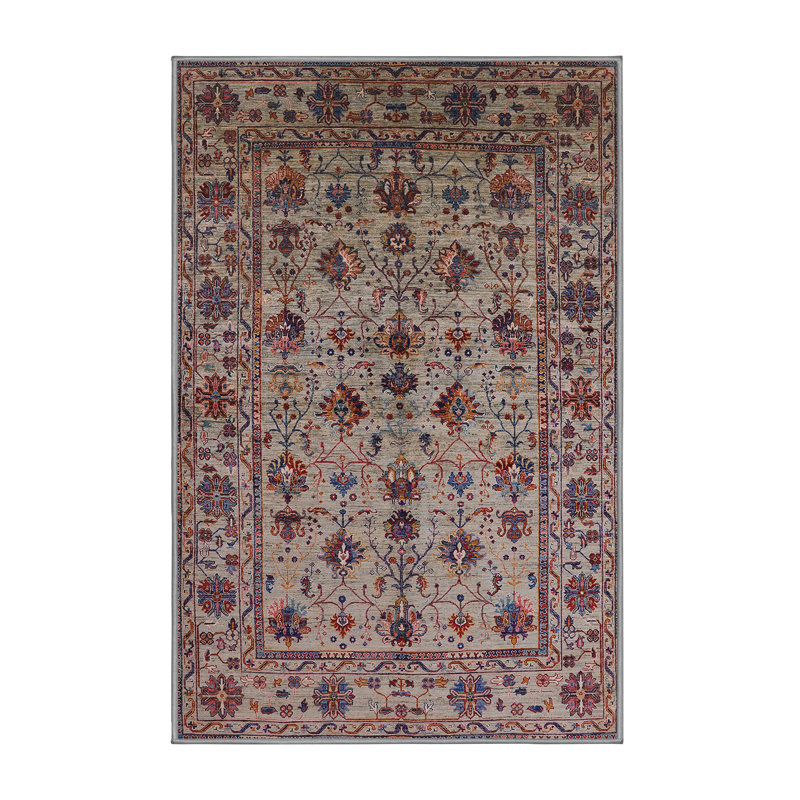 Tapis brun à motif oriental, Rectangle 8 pi x 12 pi