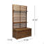 Banc de rangement avec support pour la maison et l'organisation dans la chambre à coucher du salon