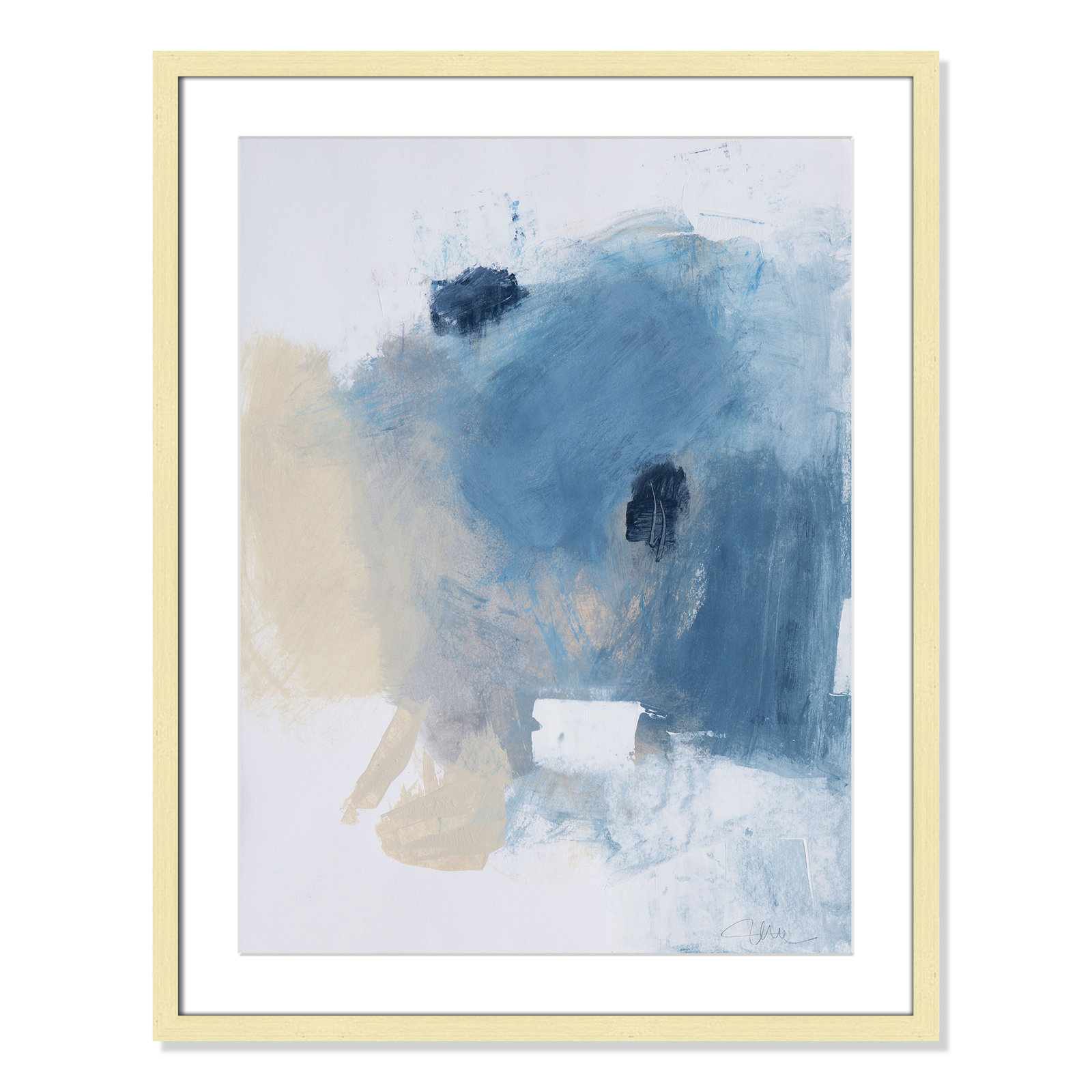 Coastal Carnival Collection "Coastal Carnival I" Print, Gold Single Picture Framed Paper, White, 29.5" H x 23.5" W x 1.25" D
