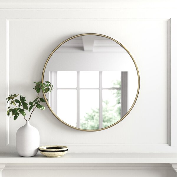 Joss & Main Gibbs Metal Flat Wall Mirror & Reviews | Wayfair