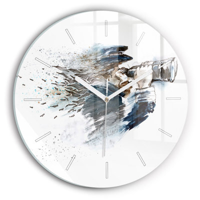 Glass Wall Clock