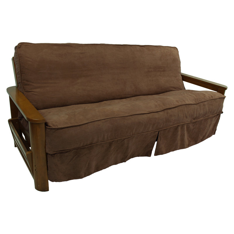 Housse pour futon à coussins carrés/rectangulaires, Chocolat