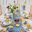 Check Gold/Ivory Dinner Candles