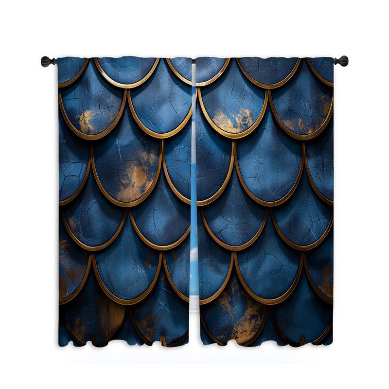 Nekiyah Sheer Curtain Single Panel, 50"W x 84"L